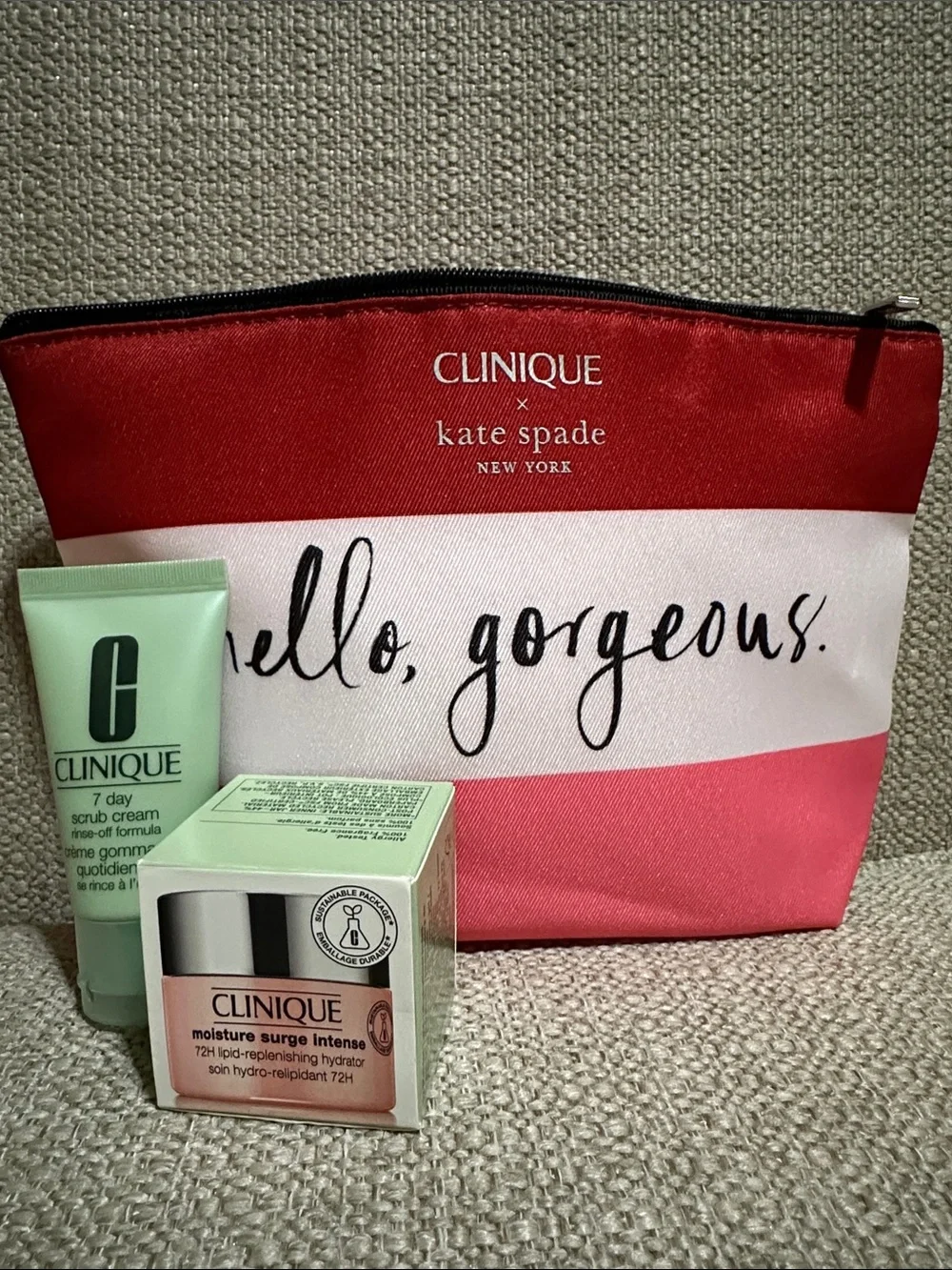 Kate Spade & Clinique Cosmetics w/ 7 Day Scrub & Moisture Surge Intense Hydrator